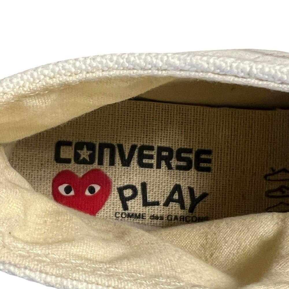 Converse x Comme des Garcons PLAY Chuck 70 High Top Sneaker Mens 4 Womens 6 - Picture 7 of 10
